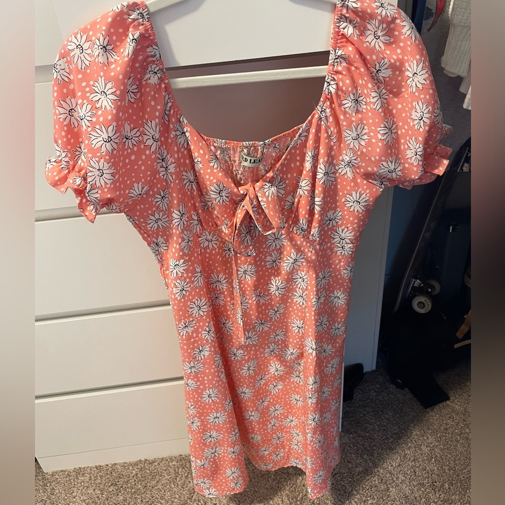 Tie Front Flowy Beach Dress